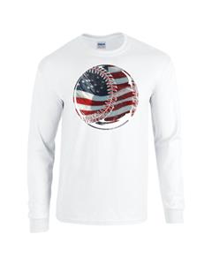 Epic Flag Baseball Long Sleeve Cotton Graphic T-Shirts. Free shipping.  Some exclusions apply.