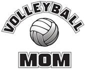 Epic Ladies Volleyball Mom V-Neck Graphic T-Shirts