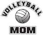 Epic Ladies Volleyball Mom V-Neck Graphic T-Shirts