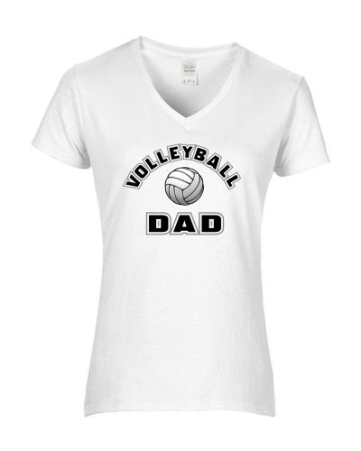 Epic Ladies Volleyball Dad V-Neck Graphic T-Shirts. Free shipping.  Some exclusions apply.