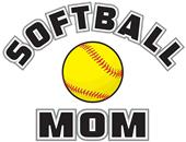 Epic Ladies Softball Mom V-Neck Graphic T-Shirts