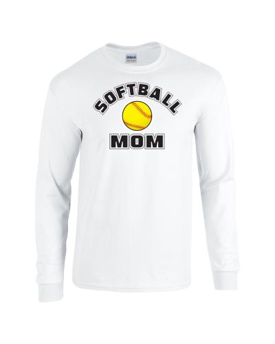 Epic Softball Mom Long Sleeve Cotton Graphic T-Shirts. Free shipping.  Some exclusions apply.