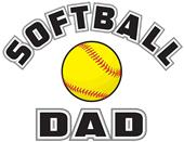 Epic Ladies Softball Dad V-Neck Graphic T-Shirts