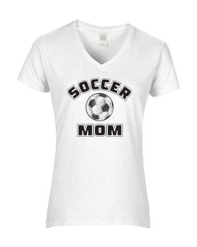 Epic Ladies Soccer Mom V-Neck Graphic T-Shirts. Free shipping.  Some exclusions apply.