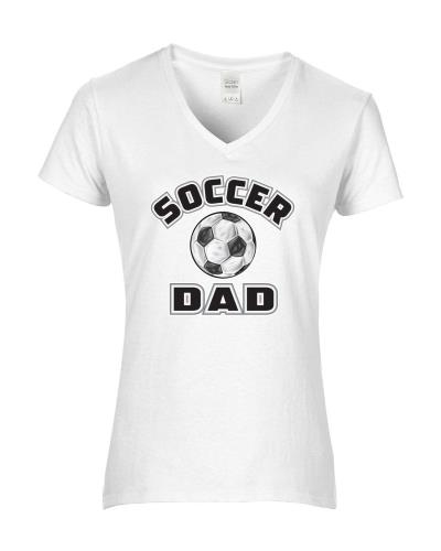 Epic Ladies Soccer Dad V-Neck Graphic T-Shirts. Free shipping.  Some exclusions apply.