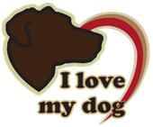 Epic Ladies I Love My Dog V-Neck Graphic T-Shirts