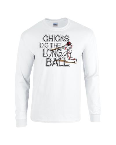 Epic Chicks Dig Long Sleeve Cotton Graphic T-Shirts. Free shipping.  Some exclusions apply.