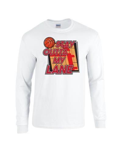 Epic Stay Outta My Lane Long Sleeve Cotton Graphic T-Shirts