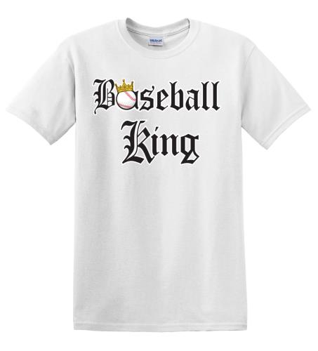 Epic Adult/Youth Baseball King Cotton Graphic T-Shirts. Free shipping.  Some exclusions apply.