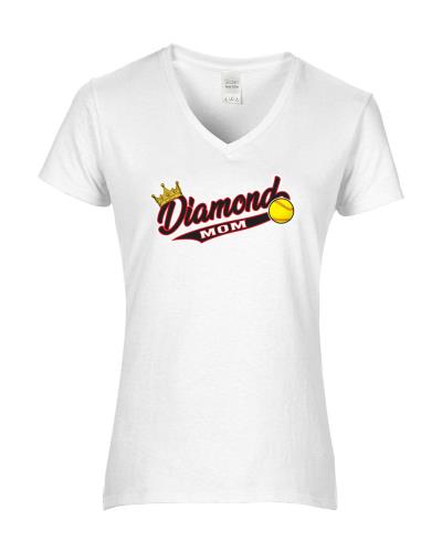 Epic Ladies Diamond Mom - SB V-Neck Graphic T-Shirts