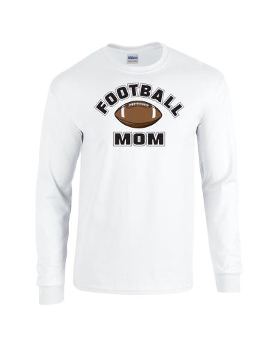 Epic Football Mom Long Sleeve Cotton Graphic T-Shirts