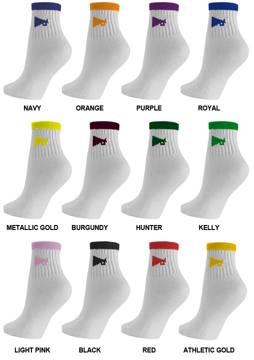 E16815 JB Bloomers Cheer Megaphone Socks