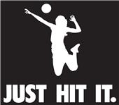 Epic Adult/Youth Volleyball Hit It Cotton Graphic T-Shirts