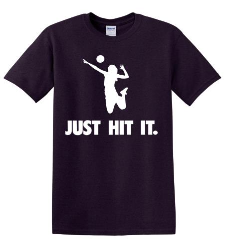 Epic Adult/Youth Custom Volleyball Hit It Cotton Graphic T-Shirts ...