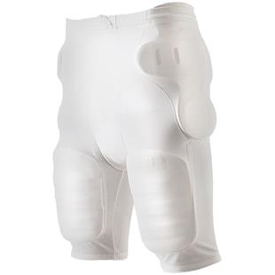 Football Girdle, Adult (AXL,AL,AM) 5.5oz, 5-Pocket, White (Pads Sold Separately)