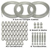 Cimarron Baseball Softball 55' or 70' Cable Kit For Batting Cages