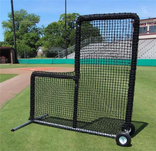 Cimarron 7'x7' 84 Premier Baseball L Net & Frame W/Wheels Baseball