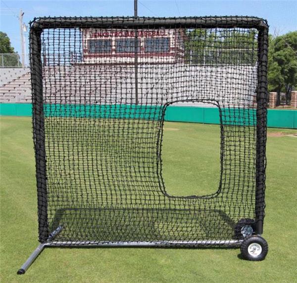 Cimarron 7'x7' 84 Premier Softball Net & Frame W/Wheels Baseball