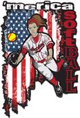 Epic Adult/Youth 'Merica Softball Cotton Graphic T-Shirts