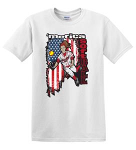 Epic Adult/Youth 'Merica Softball Cotton Graphic T-Shirts. Free shipping.  Some exclusions apply.
