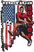 Epic Adult/Youth 'Merica Soccer Cotton Graphic T-Shirts