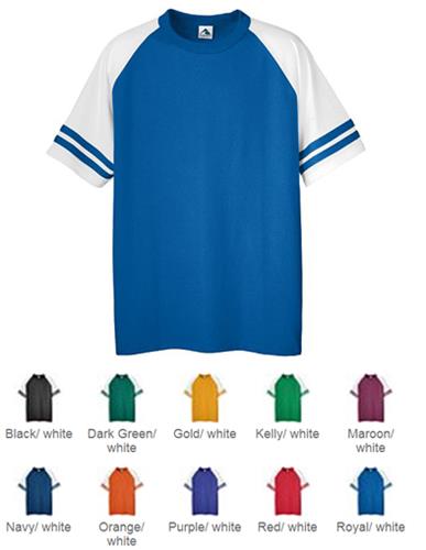 Augusta Sportswear Sleeve Stripe Six-Ounce Jerseys. Decorated in seven days or less.