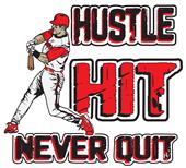 Epic Adult/Youth Baseball Hustle Cotton Graphic T-Shirts