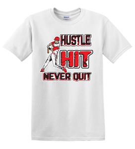 Epic Adult/Youth Baseball Hustle Cotton Graphic T-Shirts. Free shipping.  Some exclusions apply.