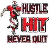 Epic Adult/Youth Football Hustle Cotton Graphic T-Shirts