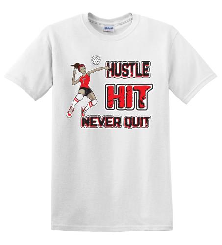 Epic Adult/Youth Volleyball Hustle Cotton Graphic T-Shirts. Free shipping.  Some exclusions apply.