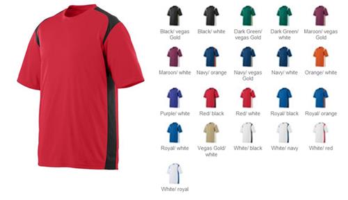 Augusta Wicking/Antimicrobial Gameday Crew Shirt. Decorated in seven days or less.