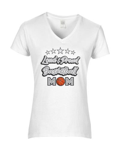 Epic Ladies Loud & Proud Mom V-Neck Graphic T-Shirts