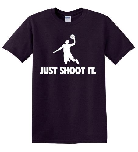 Epic Adult/Youth Just Shoot It Dark Cotton Graphic T-Shirts. Free shipping.  Some exclusions apply.