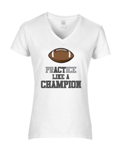 Epic Ladies Football Champion V-Neck Graphic T-Shirts. Free shipping.  Some exclusions apply.