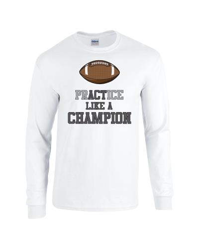 Epic Football Champion Long Sleeve Cotton Graphic T-Shirts. Free shipping.  Some exclusions apply.