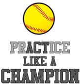 Epic Ladies Softball Champion V-Neck Graphic T-Shirts