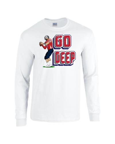 Epic Go Deep Long Sleeve Cotton Graphic T-Shirts