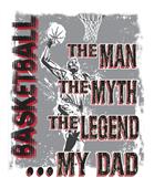 Epic Adult/Youth The Legend, My Dad Cotton Graphic T-Shirts