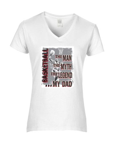 Epic Ladies The Legend, My Dad V-Neck Graphic T-Shirts. Free shipping.  Some exclusions apply.
