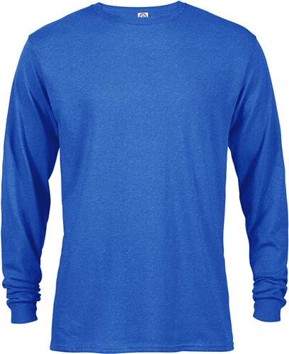 Adult Medium ( ROYAL) .Pre-Shrunk Cotton Long Sleeve T-Shirt