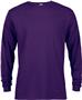 Womens (WS)  Pre-Shrunk Cotton (Purple or Heliconia) Long Sleeve T-Shirt