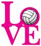 Epic Adult/Youth Volleyball Love Cotton Graphic T-Shirts