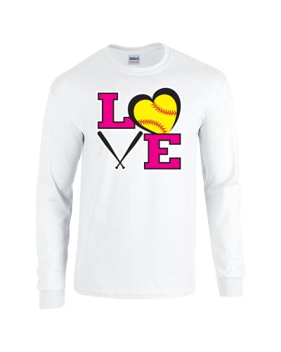 Epic Softball Ball Long Sleeve Cotton Graphic T-Shirts. Free shipping.  Some exclusions apply.