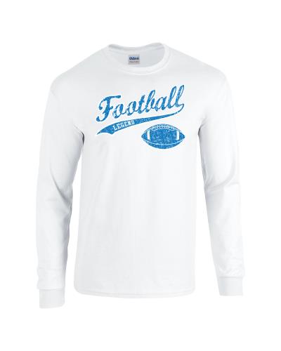 Epic Football Legend Long Sleeve Cotton Graphic T-Shirts. Free shipping.  Some exclusions apply.