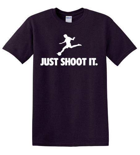 Epic Adult/Youth Just Shoot It Dark Cotton Graphic T-Shirts. Free shipping.  Some exclusions apply.