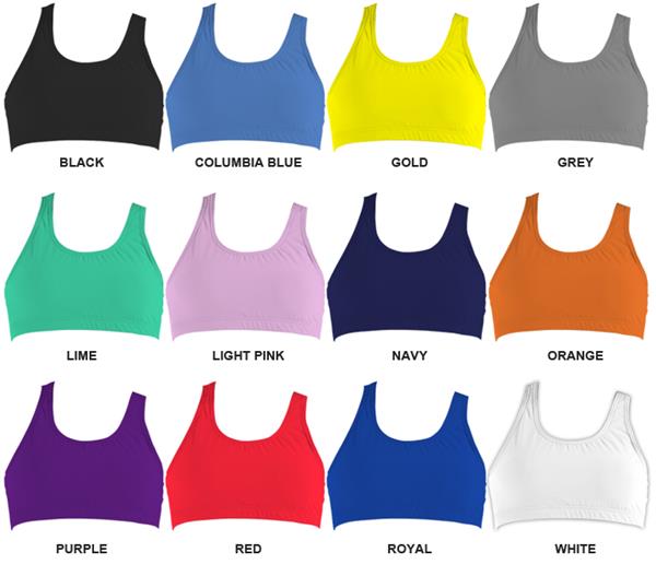 cotton spandex sports bra