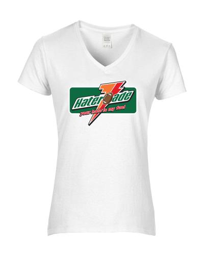 Epic Ladies Hater-ade Football V-Neck Graphic T-Shirts. Free shipping.  Some exclusions apply.