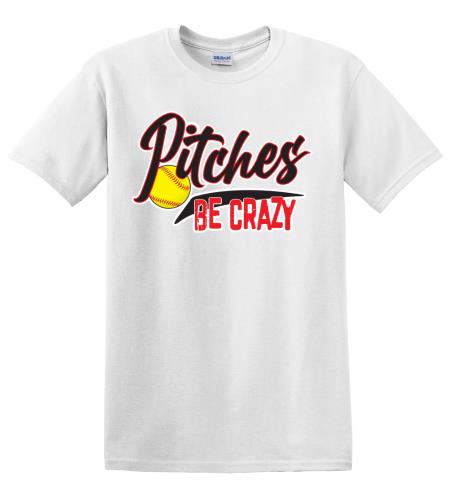 Epic Adult/Youth Pitches Be Crazy Cotton Graphic T-Shirts