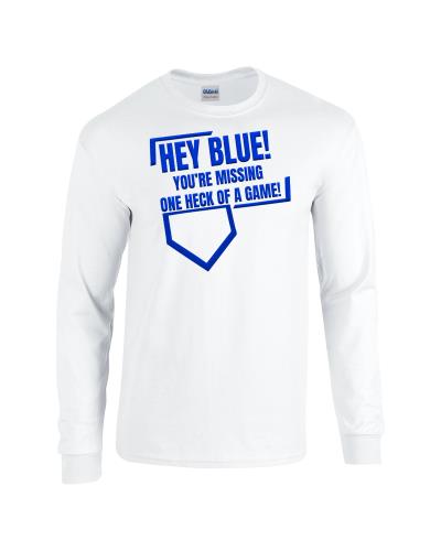 Epic Hey Blue! Long Sleeve Cotton Graphic T-Shirts. Free shipping.  Some exclusions apply.