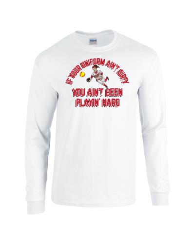 Epic Dirty Uniform - Sb Long Sleeve Cotton Graphic T-Shirts - Baseball ...